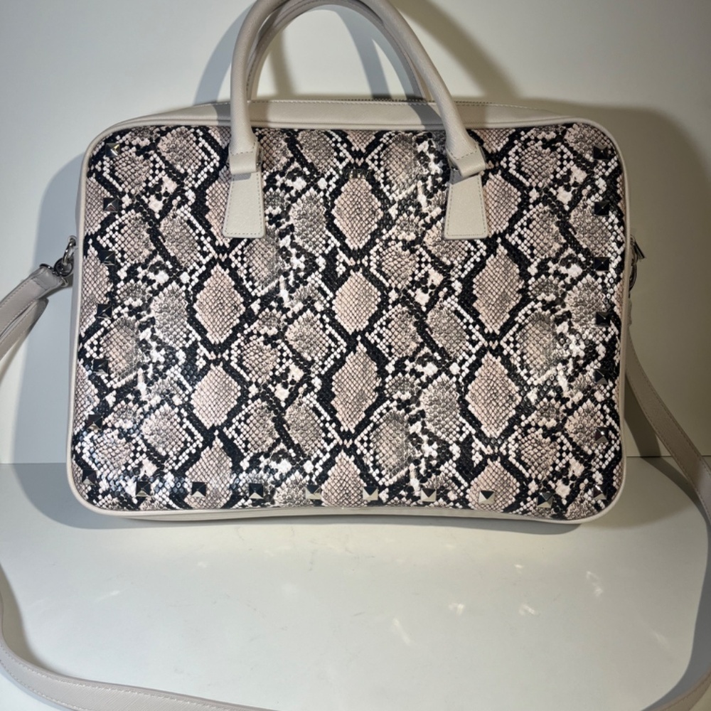 White House Black Market Snake Skin Computer Bag